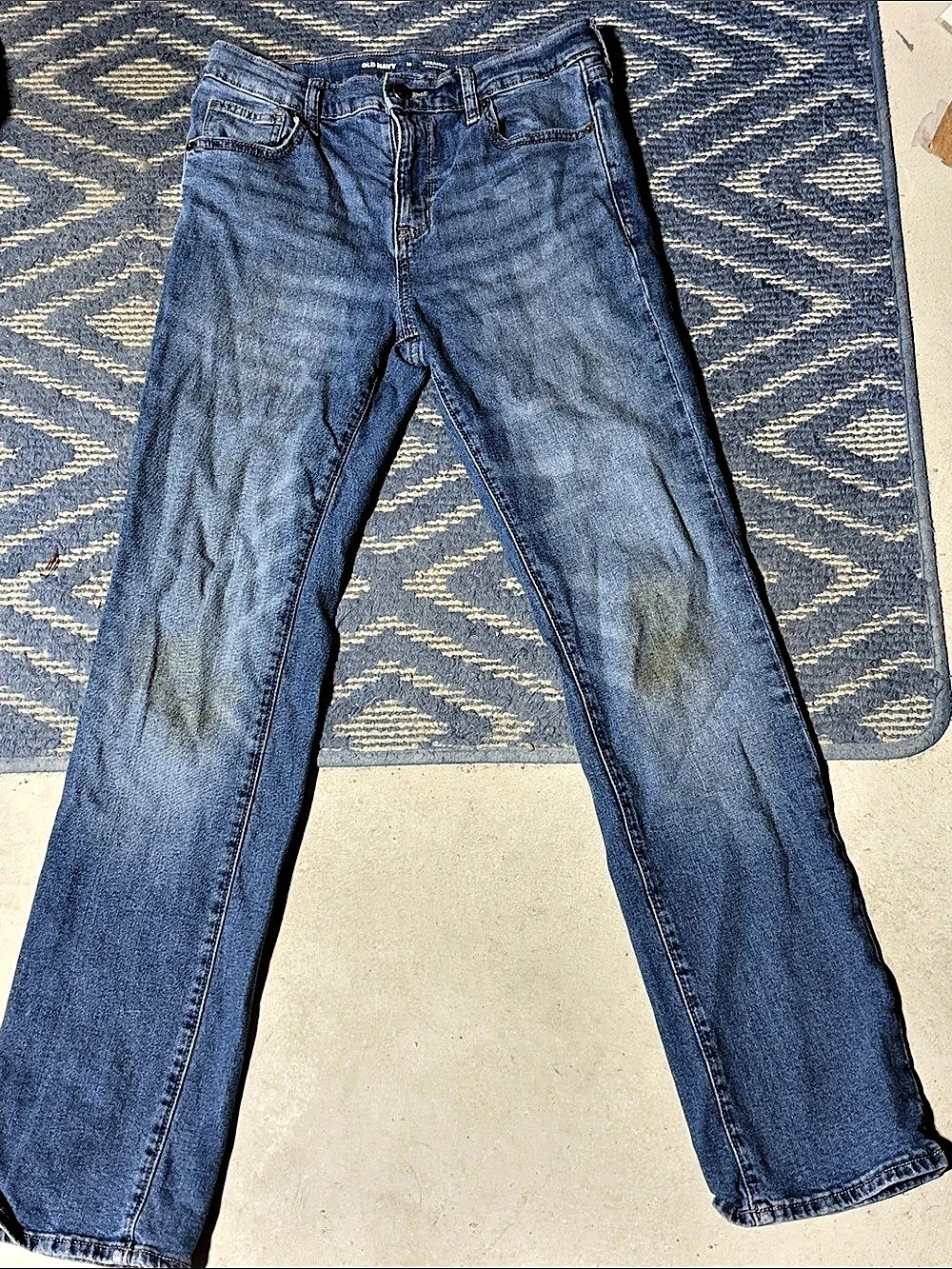 Old Navy Straight Built-In Flex Jeans Waist 16 Blue